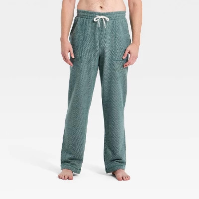 Men's Pique Fleece Pajama Pants - Goodfellow & Co™ Green S | Target