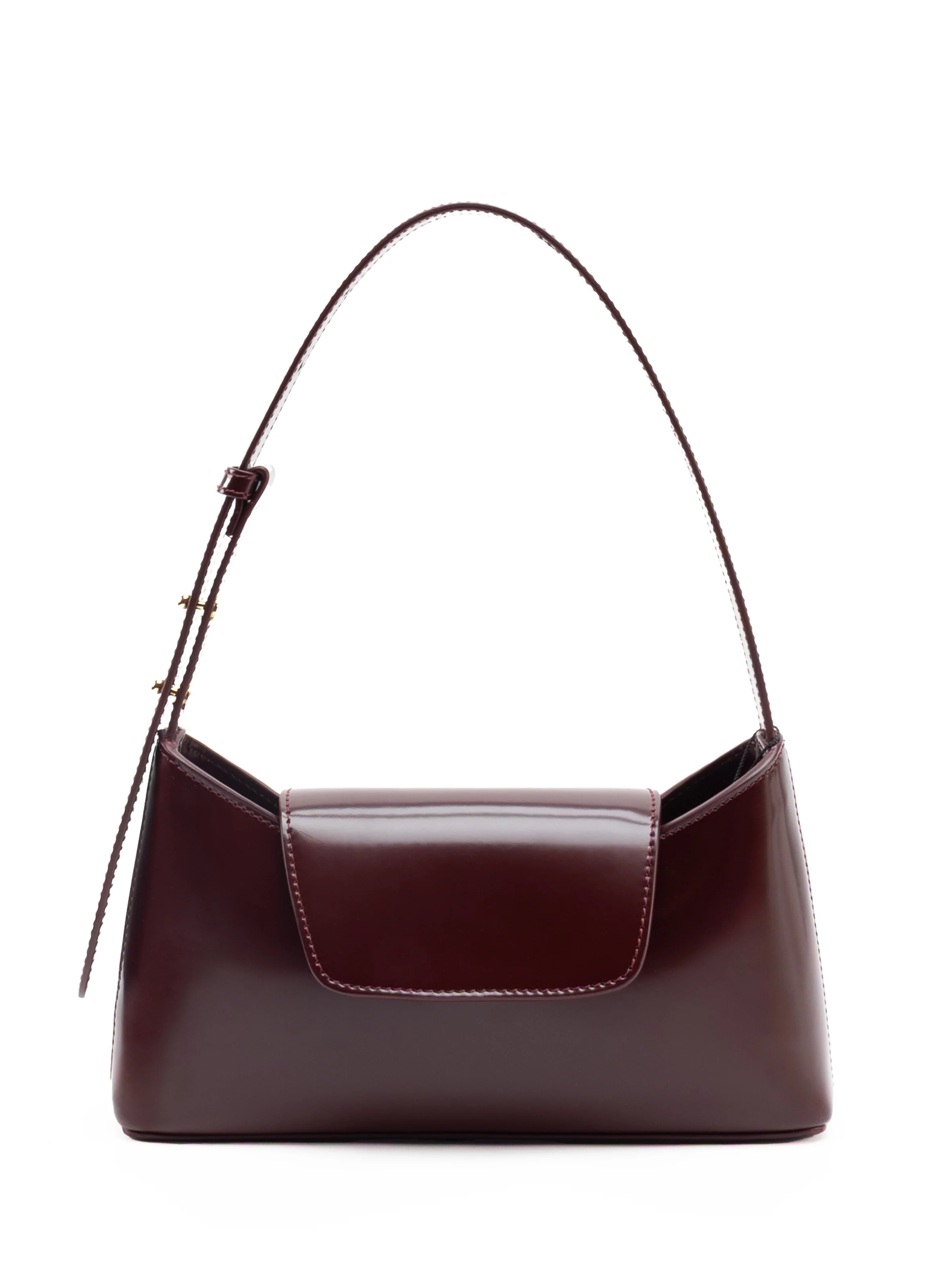 Envelope Patent Leather Wine - Minimalist Shoulder Bags - Elleme | Elleme