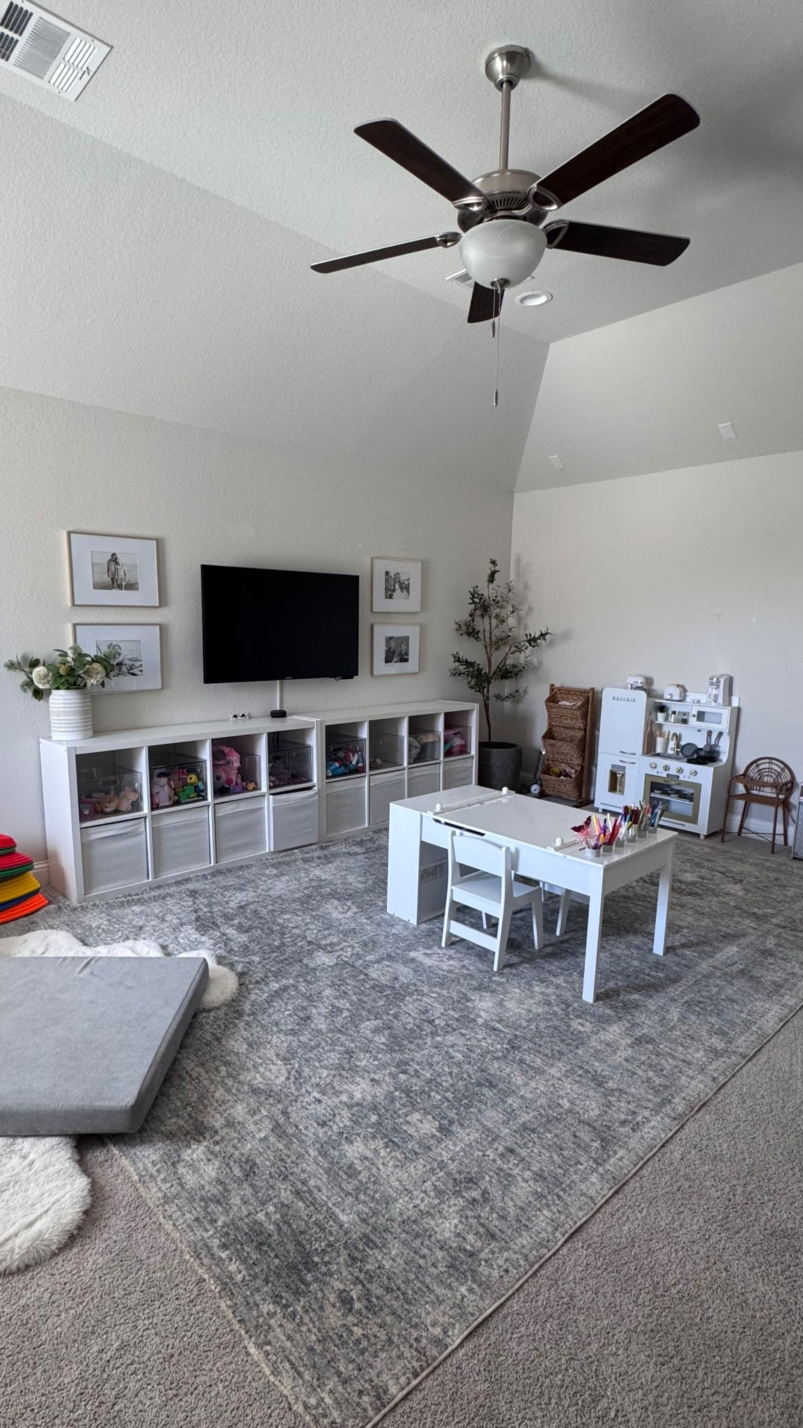 Playroom storage // organization // kids arts and crafts table // kids spaces // target organization // play kitchen // target picture frames 

#LTKHome #LTKKids