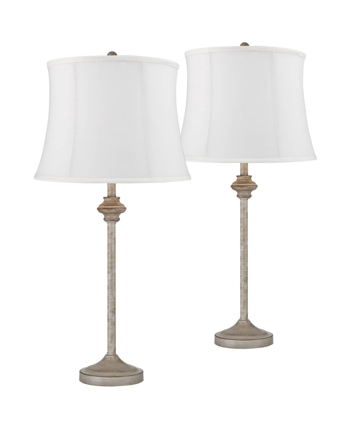 360 Lighting Lynn Country Cottage Buffet Table Lamps 26 3/4" High Set of 2 Drum Shade for Bedroom Living Room Bedside Nightstand Kids - Natural | Macy's