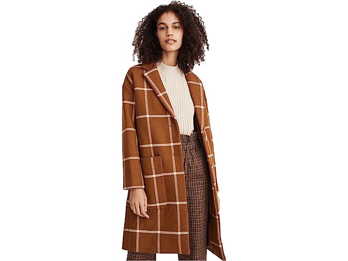 Madewell Windowpane Elmcourt Coat in Insuluxe Fabric | Zappos