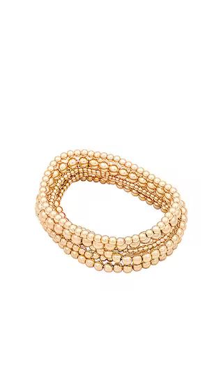 Bubble Bangle Set in Gold | Revolve Clothing (Global)
