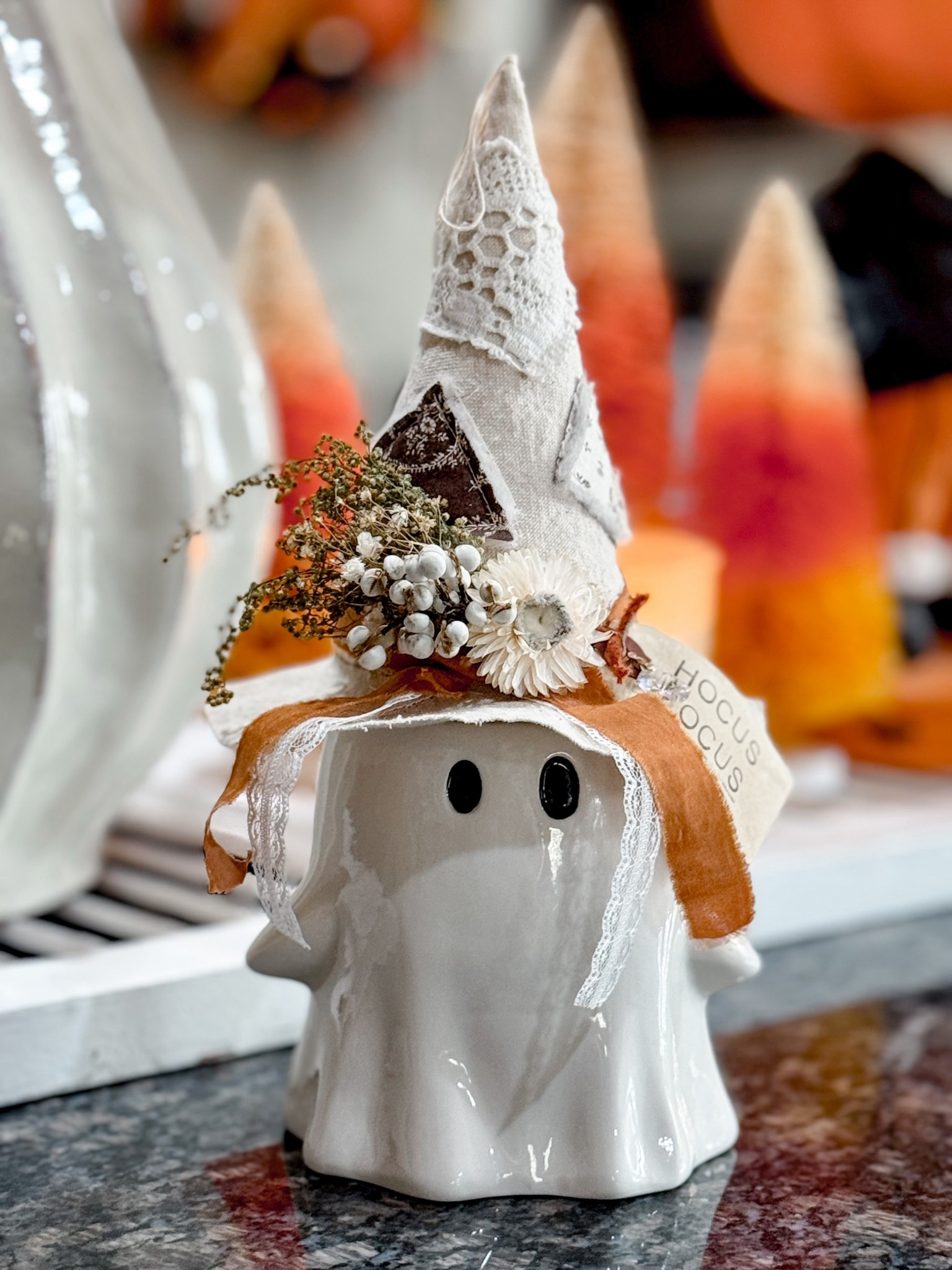 🤍Cuteness overload !!! This cute ghost is full of style.  Add a cute little hat, fill with flower or put a candle in him.  So many cute ideas.  #halloween 

#LTKSeasonal #LTKSaleAlert #LTKHalloween
