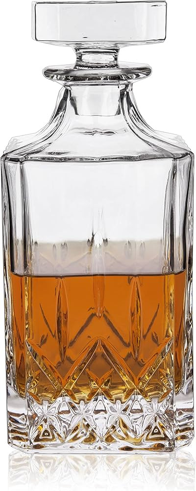 Viski Admiral 30 oz Liquor Decanter | Crystal Glass Liquor Dispenser for Whisky, Bourbon, Tequila... | Amazon (US)