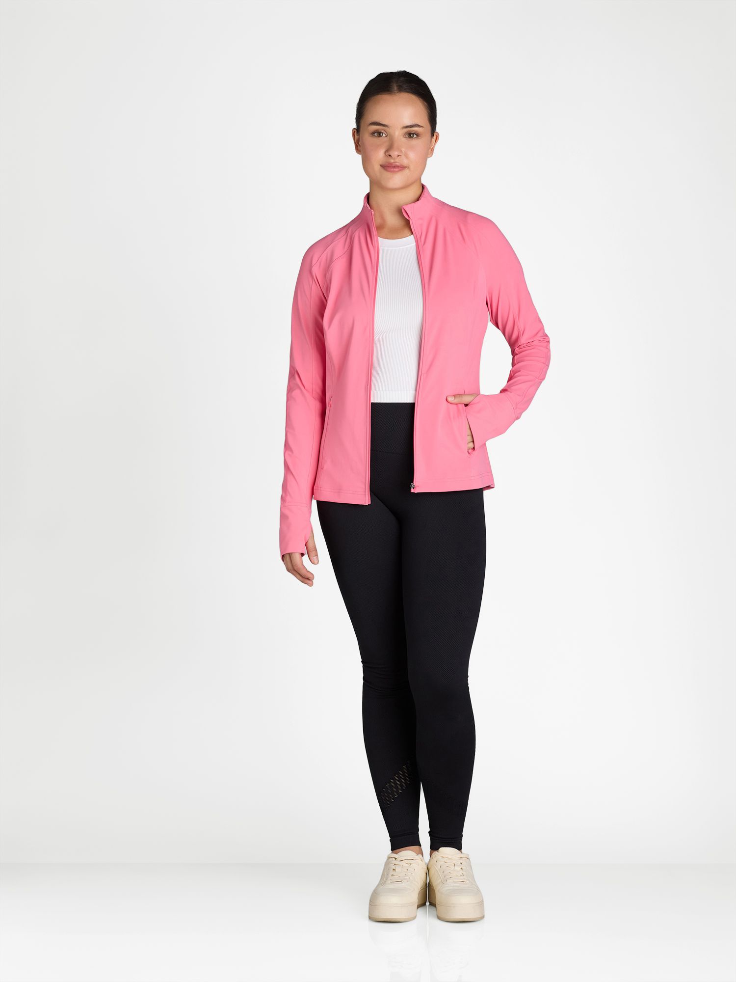 Avia Women's and Women's Plus SoftSculpt Zip-Up Jacket, Sizes XS-4X | Walmart (US)