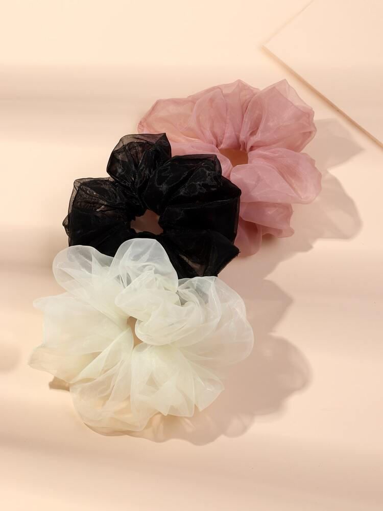 3pcs Mesh Scrunchie | SHEIN