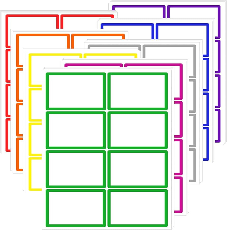 Large Moving Labels for Boxes 10x7.5 cm - 256 Pcs 8 Colors Coding Labels Moving Stickers, Removab... | Amazon (UK)