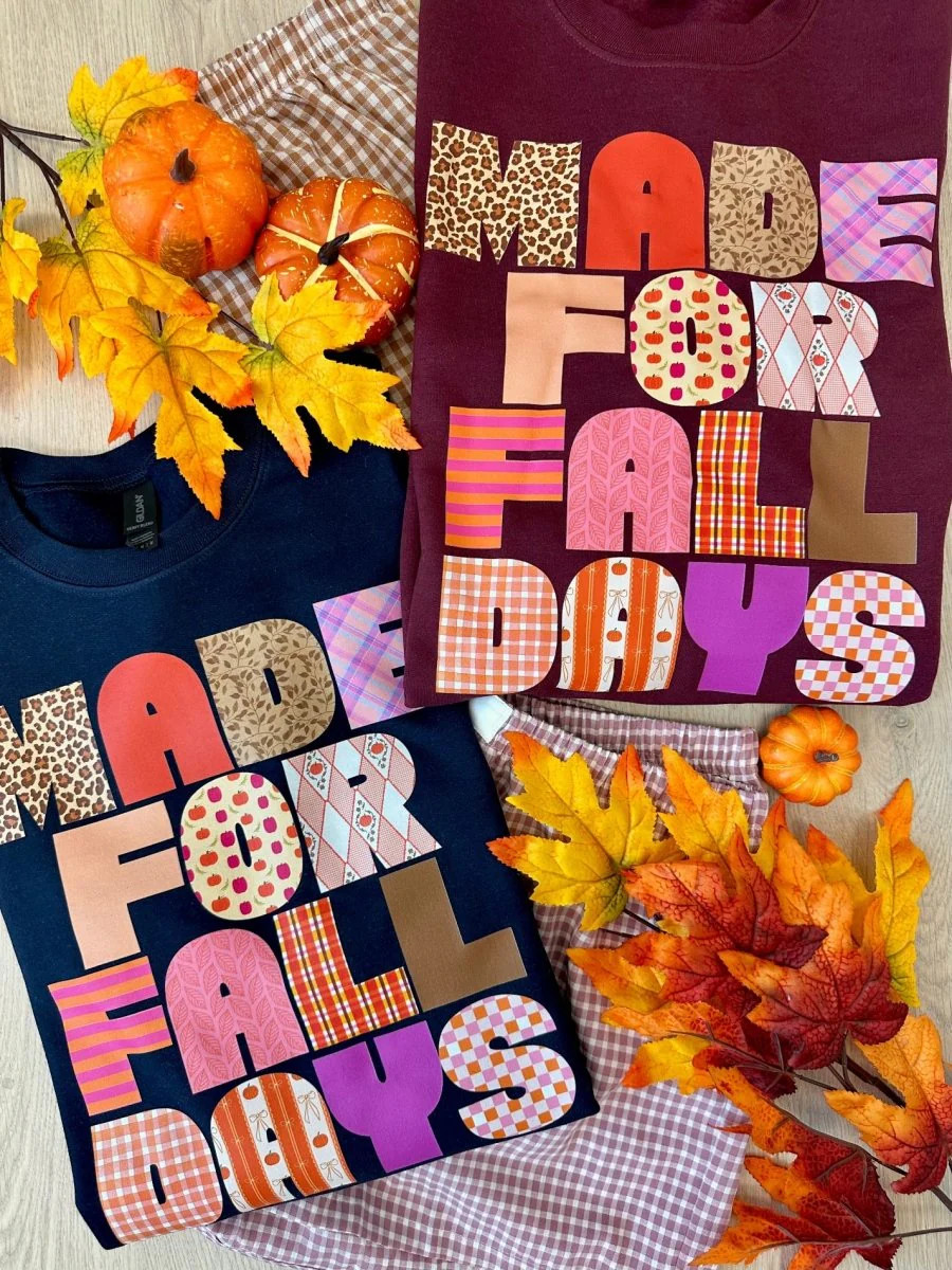 'Made For Fall Days' Crewneck Sweatshirt | United Monograms