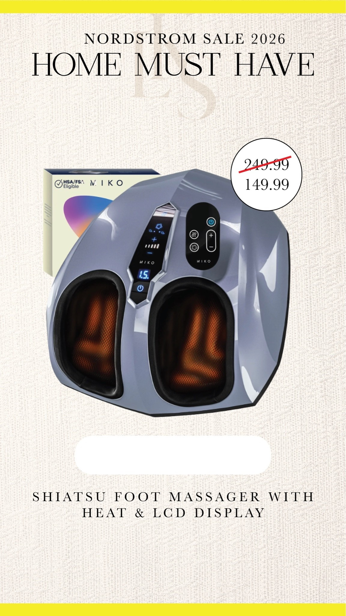 Such a good deal on this heated foot massager!! 😍 #NSale