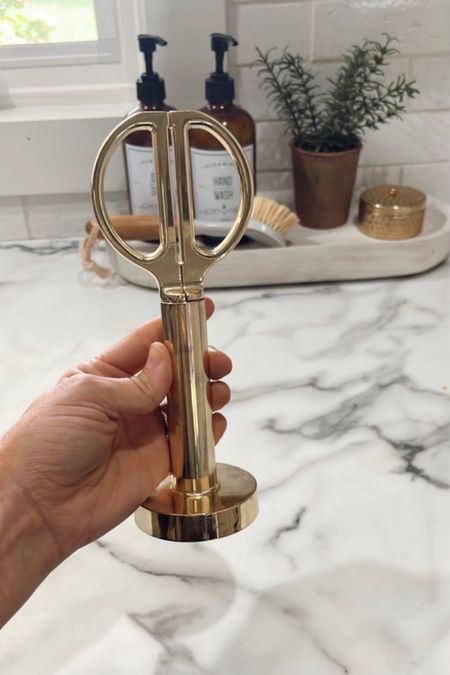 8” kitchen scissors with gold stand from Target! 

#LTKhome #LTKunder50