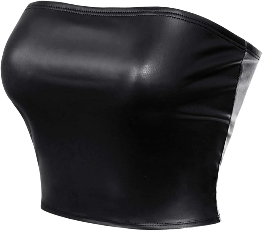 MixMatchy Women's Causal Strapless Basic Sexy Tube Top | Amazon (US)