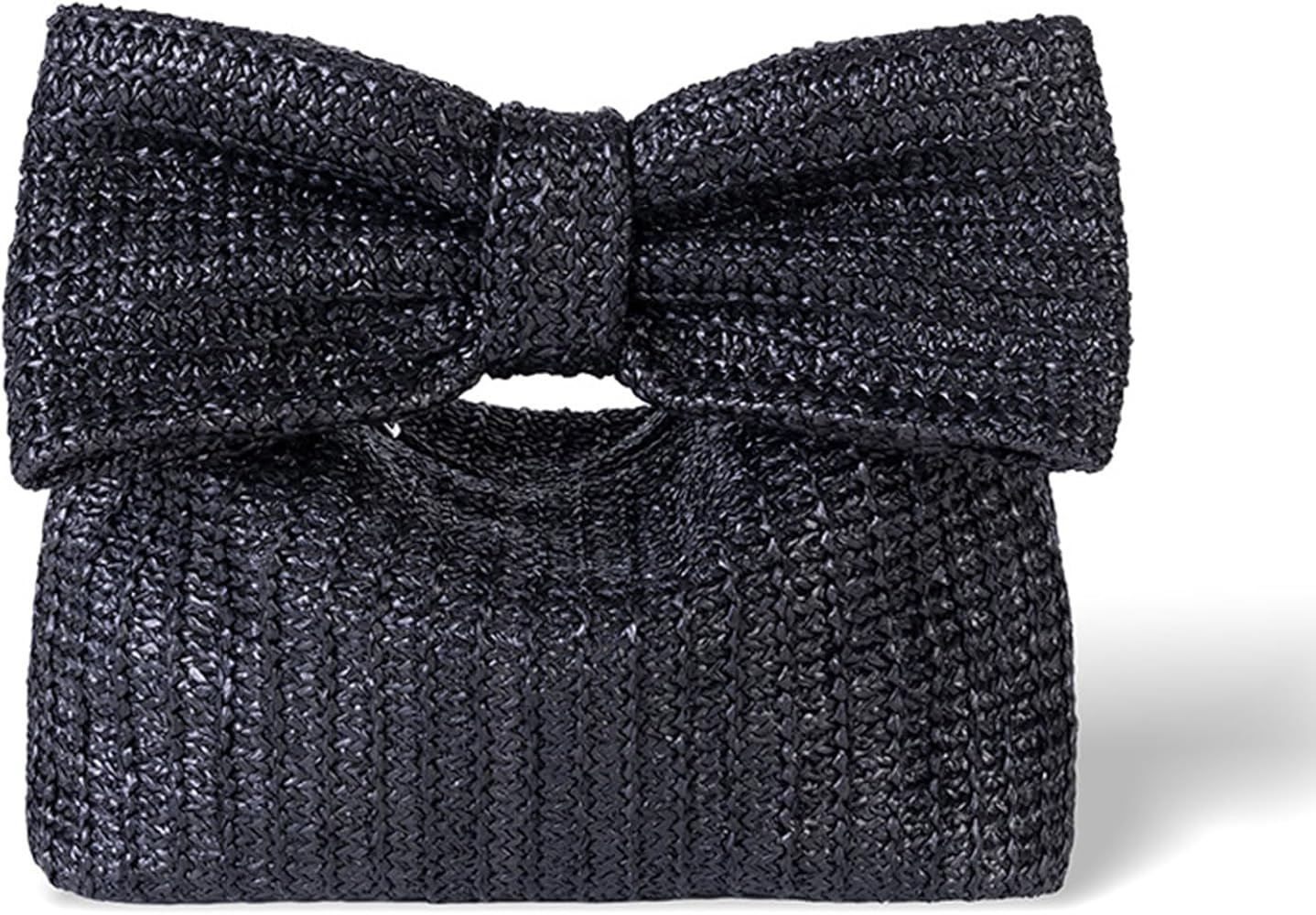 Straw Clutch Purse with Big Bow Handle Bag Summer Straw Handbag Beach Tote Woven Evening Bag for ... | Amazon (US)