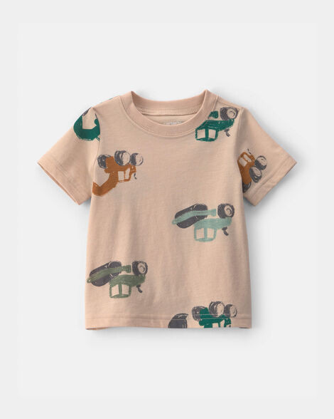 Baby Boy Construction Tee - Tan | Carter's Inc