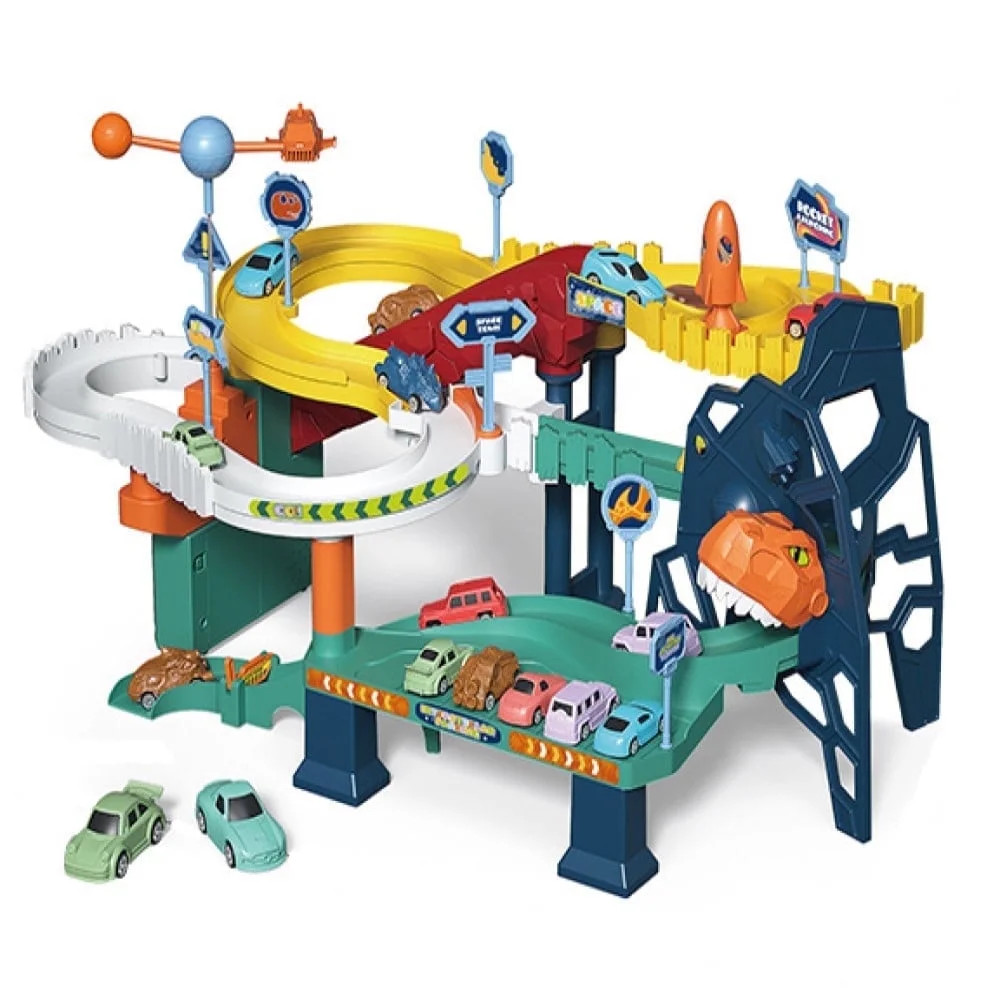 Dinosaur Race Track Track Toys Race Car Track Set with  4 Cars Light Sound Educational Toy Car Pl... | Walmart (US)