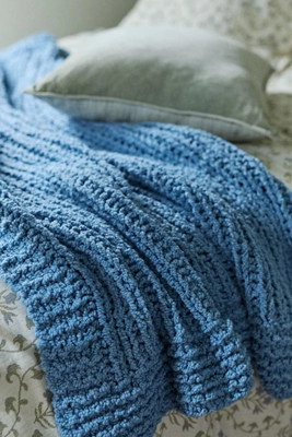 Chunky Wool Blend Throw Blanket | Anthropologie (US)