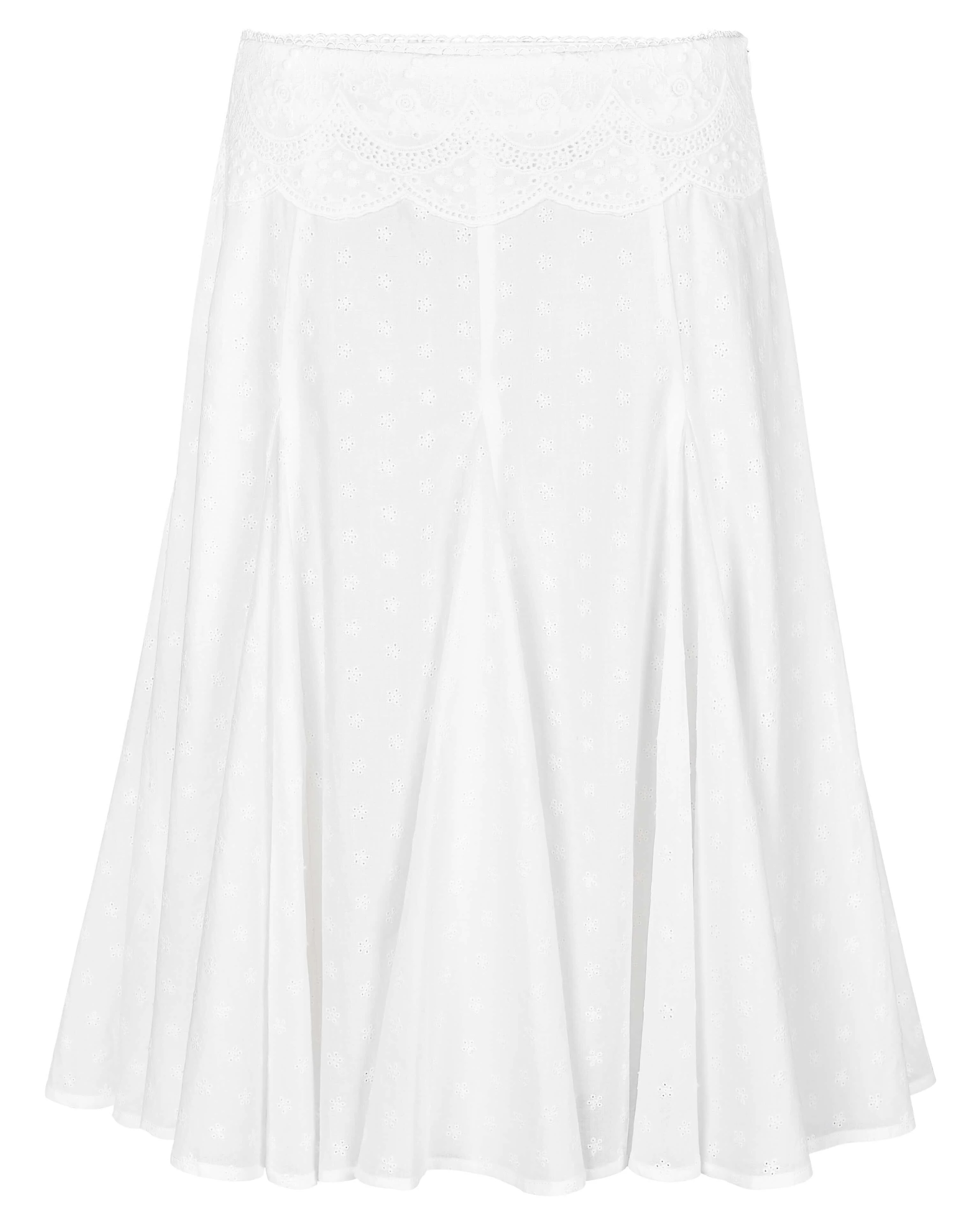 Lace Eyelet Midi Skirt | My Mum Made It