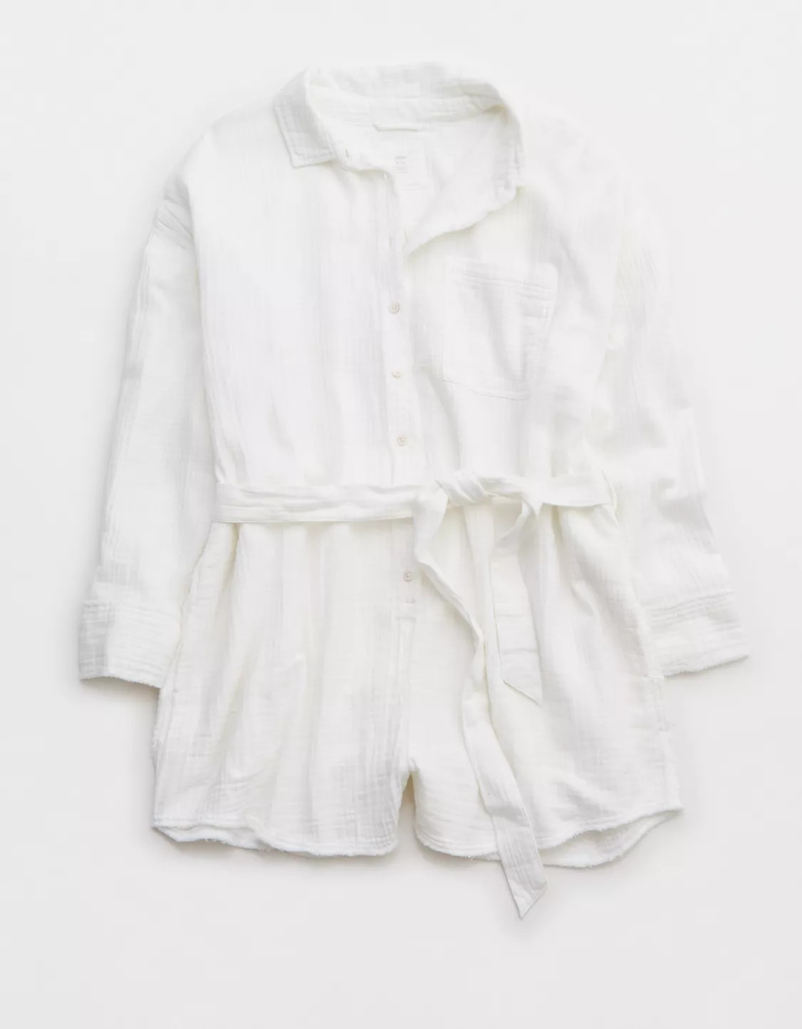 Aerie Pool-To-Party Belted Romper | Aerie