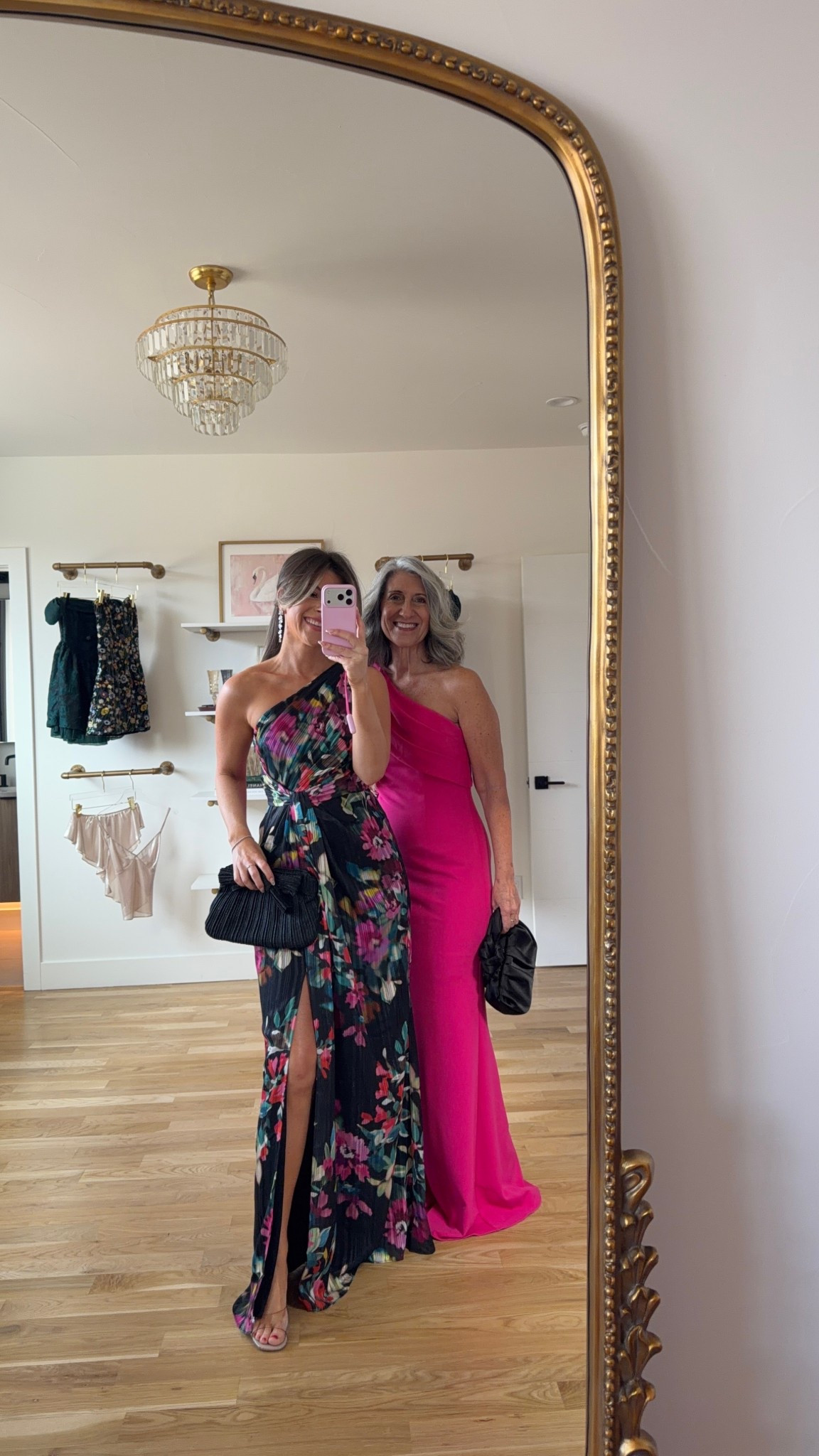 Mom and me wedding guest and formal event dresses black floral and pink one shoulder dresses

Vici code: emerson30
Electric picks code: emerson20

Wearing my usual small/2
Mom wears a medium/6

Wedding guest
Formal event
Black tie
Floral
Satin
One shoulder
Mother of the bride
Special occasion

#LTKSeasonal #LTKWedding #LTKgrwm