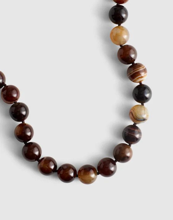 Semiprecious Oversized Beaded Choker Necklace | Madewell