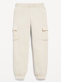High-Waisted Fleece Cargo Jogger Pants for Girls | Old Navy (CA)