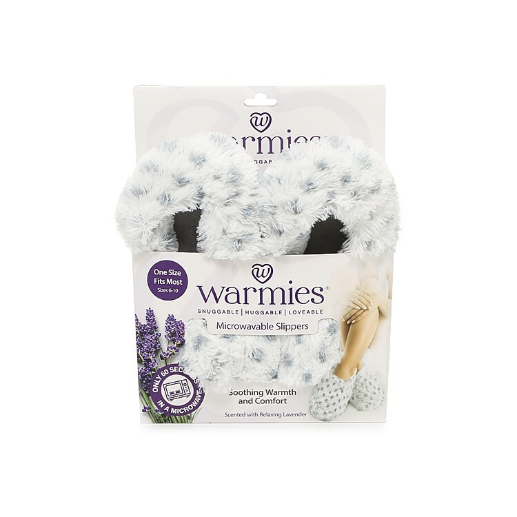 Warmies Warming Slippers | Women's | Tan/Black Leopard Print | Size One Size | Socks | Slipper | DSW