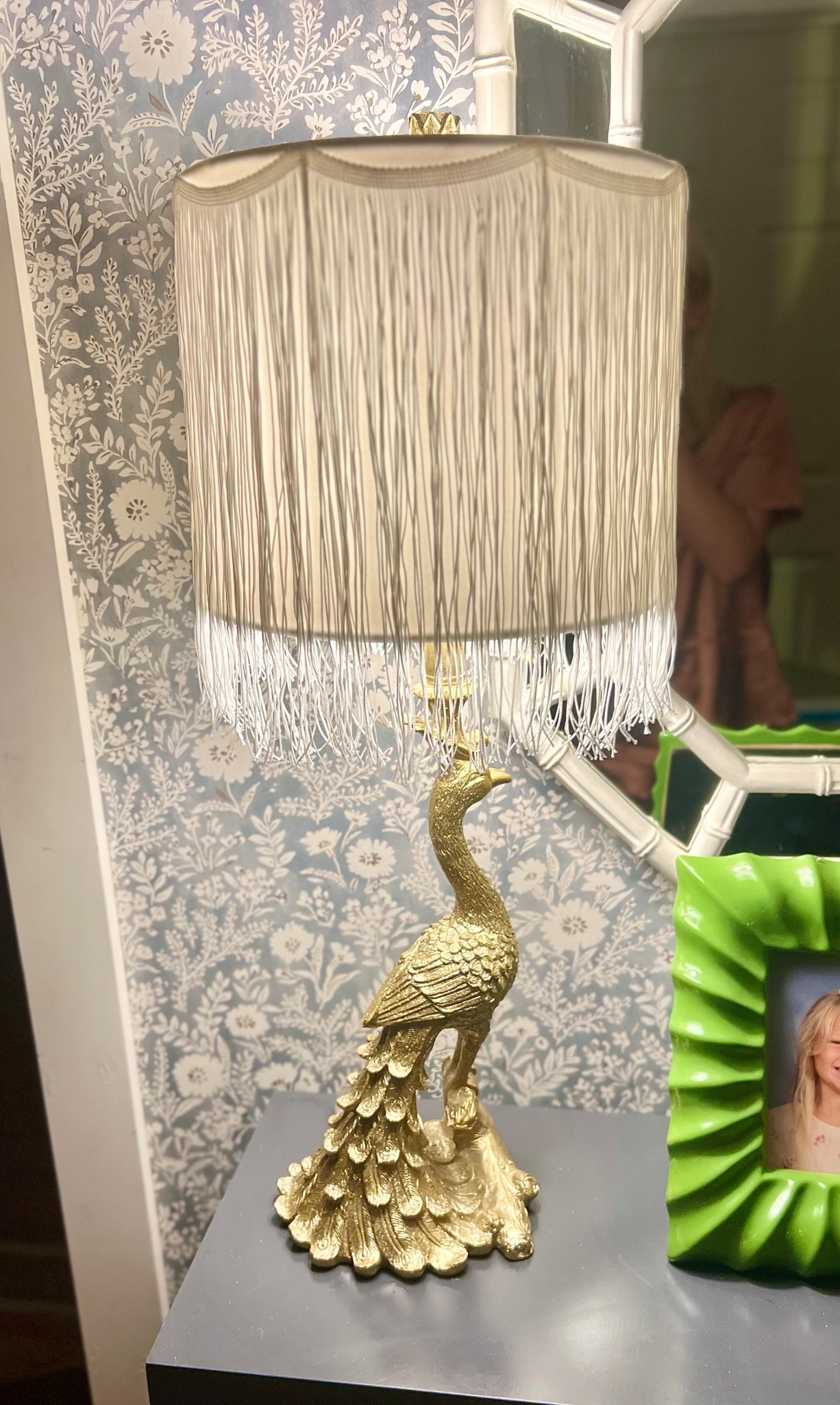 Peacock lamp with fringe shade??? YES!!!! It’s the perfect addition to our foyer! 

#LTKFindsUnder100 #LTKHome #LTKStyleTip