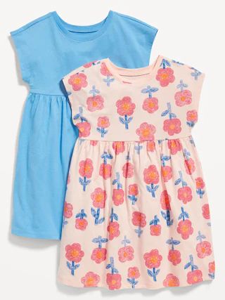 Fit & Flare Printed Jersey Dress 2-Pack for Toddler Girls | Old Navy (US)