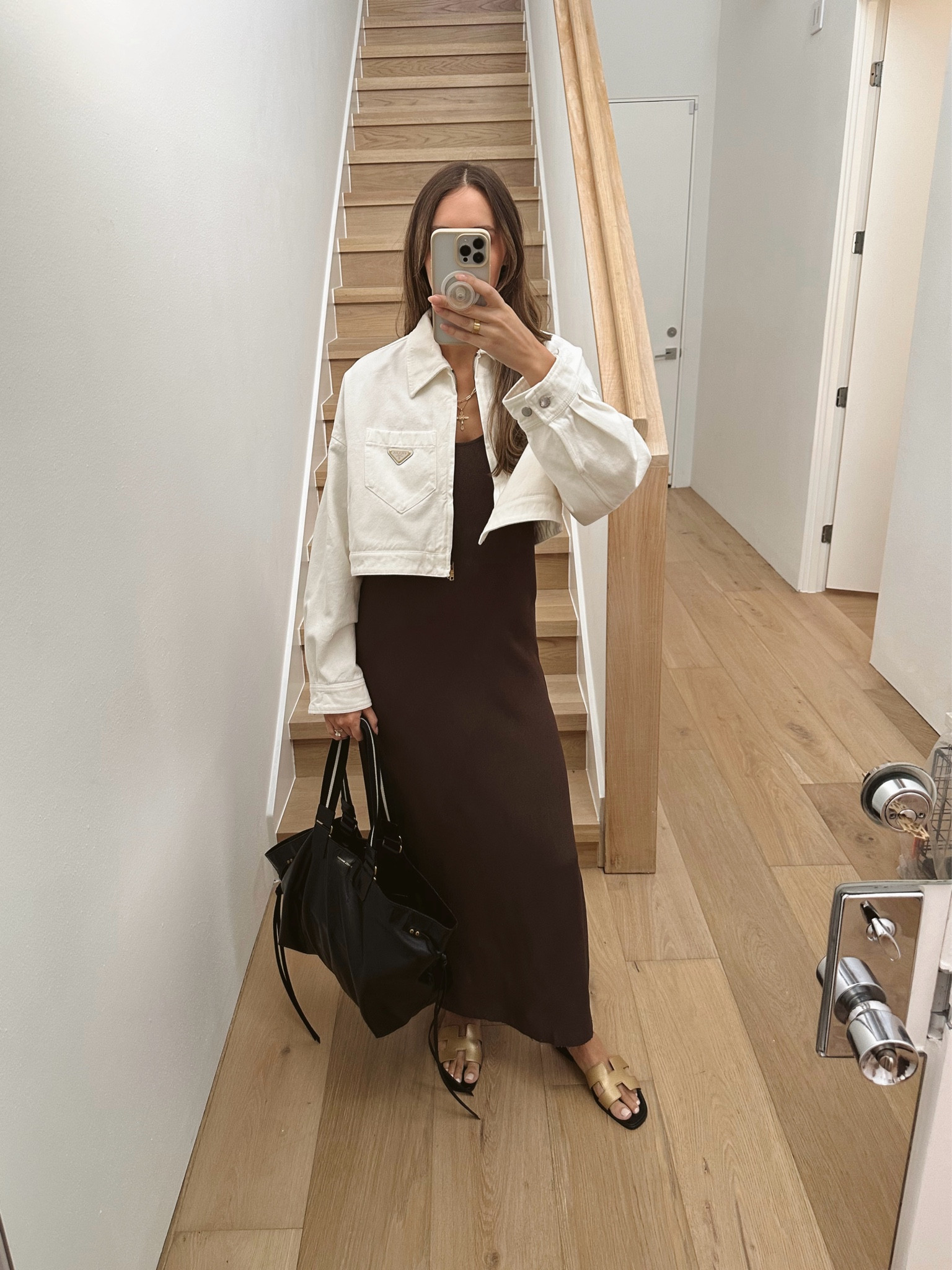 New outfit! Toteme dress (size 36), Prada jacket (size 38), Hermes gold sandals and Isabel Marant handbag

#LTKItBag #LTKWorkwear #LTKStyleTip