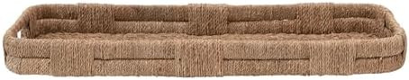 Creative Co-Op Hand-Woven Bankuan Tray with Handles, Natural | Amazon (US)