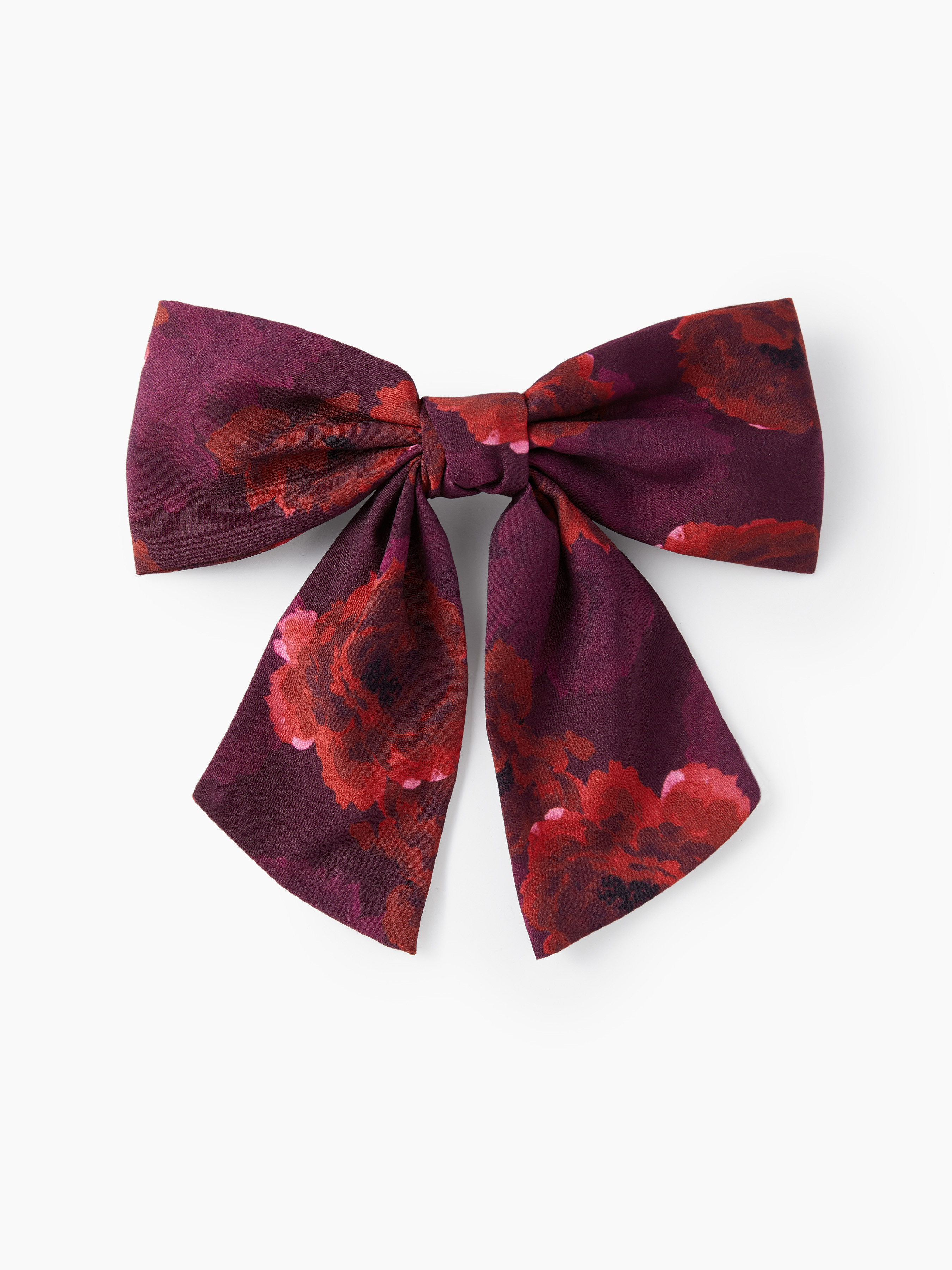 ROSE PRINT BOWKNOT HAIR CLIP For Daily Casual | Cider