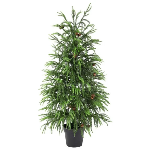 Nafresh 4ft Real Touch Norfolk Pine Christmas Tree, 48" UV Resistant Artificial Norfolk Pine Tree... | Walmart (US)