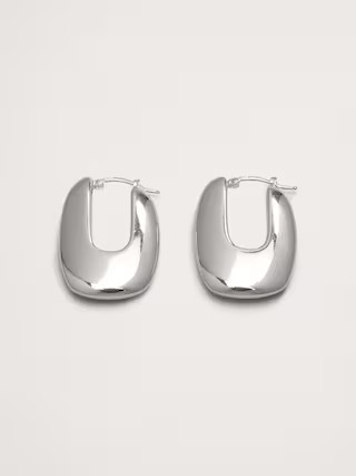 Ravena U-Profile Earrings Aureus + Argent | Banana Republic (US)