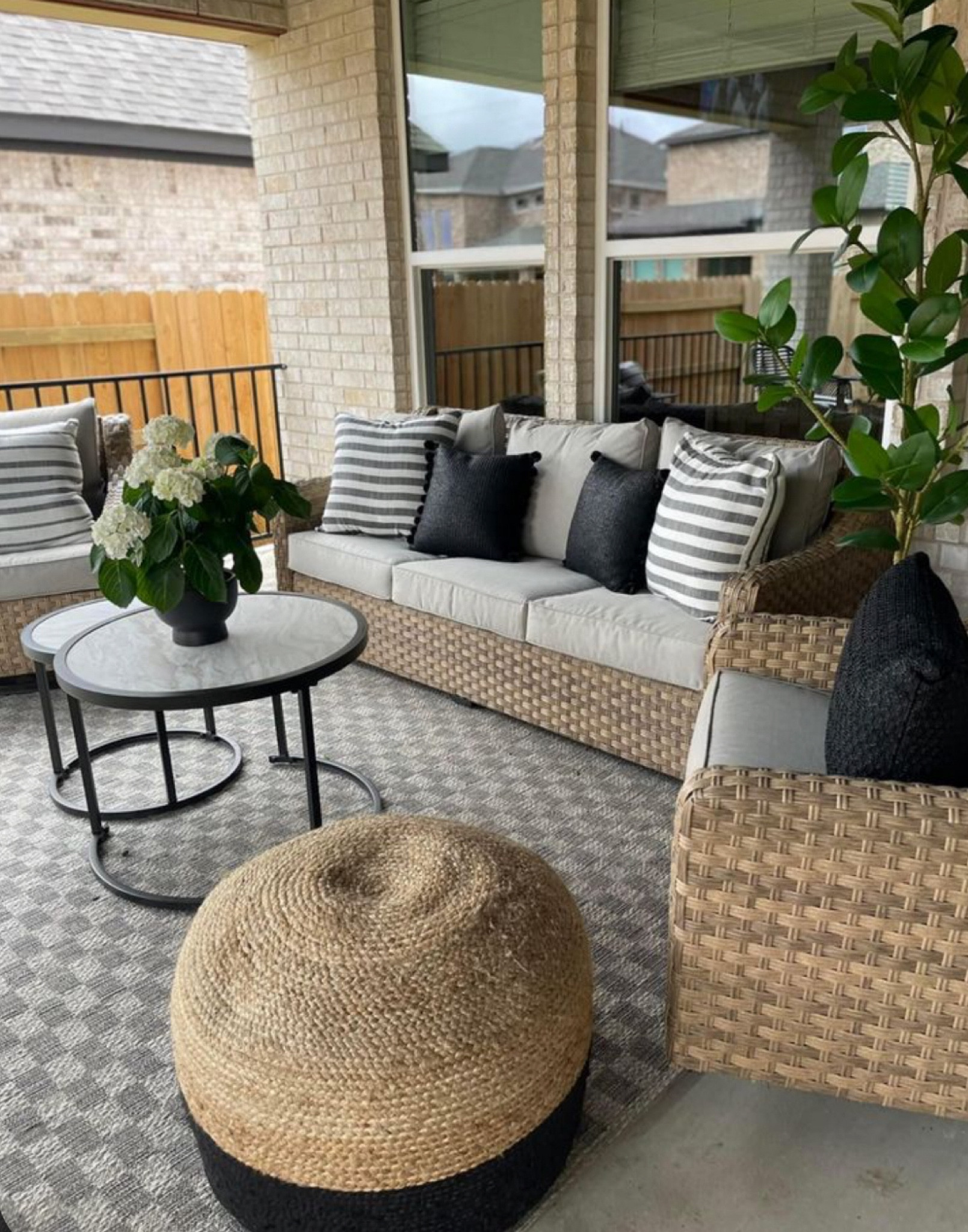 Walmart Better Homes and Gardens River Oaks patio set and coordinating accents!

Outdoor pillows, outdoor furniture, outdoor pouf

#LTKsalealert #LTKhome #LTKSeasonal