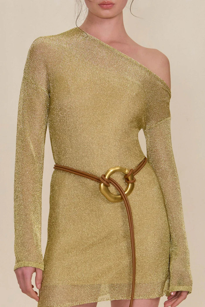 KARISHMA KNIT DRESS - GOLD | Cult Gaia - US