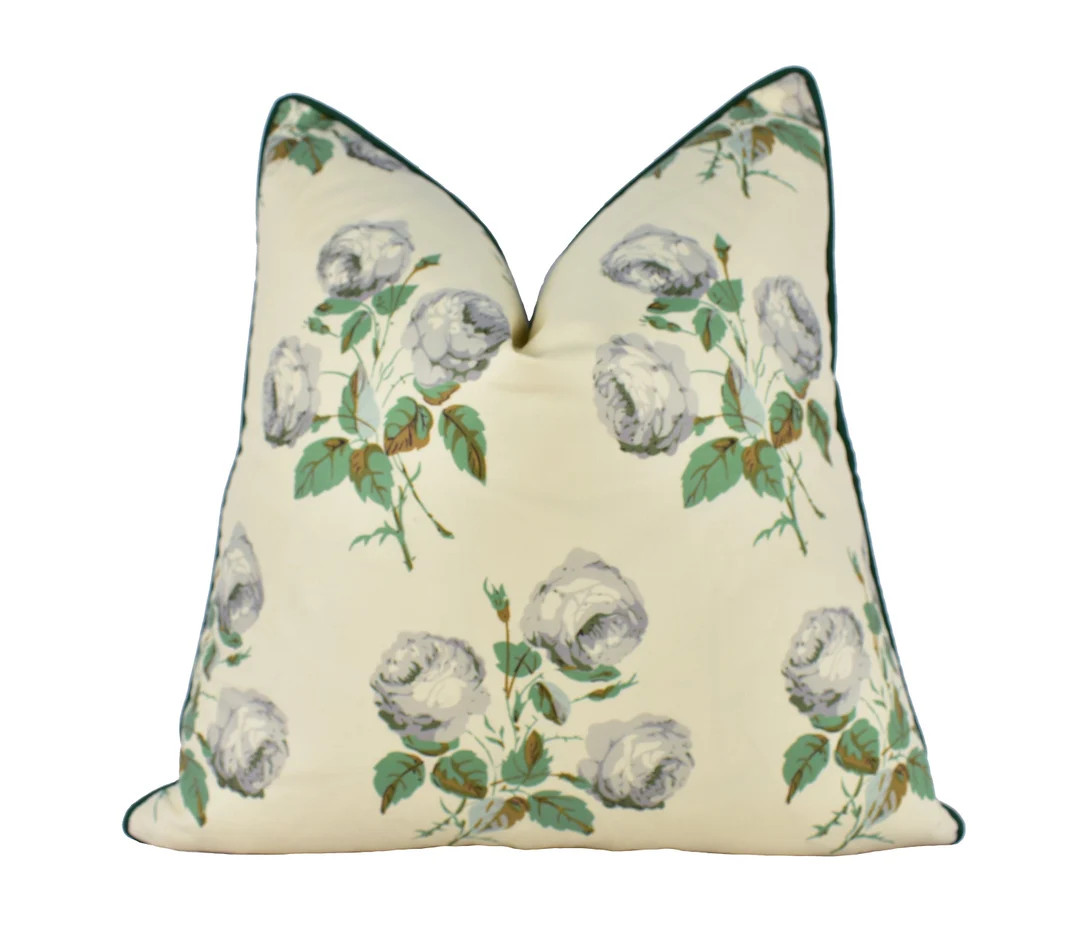 Colefax and Fowler  Bowood  Green / Grey Chintz  Classic - Etsy | Etsy (US)