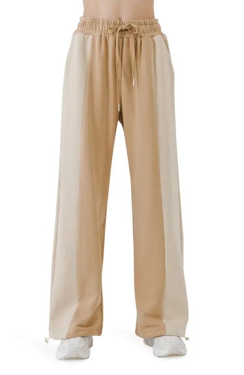 Grey Lab Colorblock Lounge Pants in Tan at Nordstrom, Size Small | Nordstrom