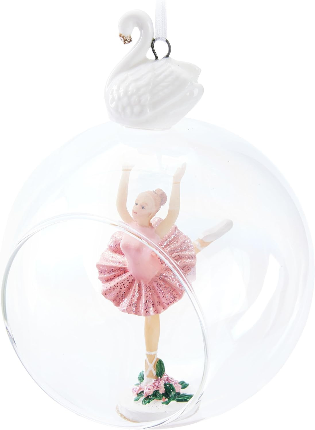BRUBAKER Premium Christmas Bauble Ballerina in Pink Dress - 3.9 inches (10 cm) Glass Tree Bauble ... | Amazon (UK)