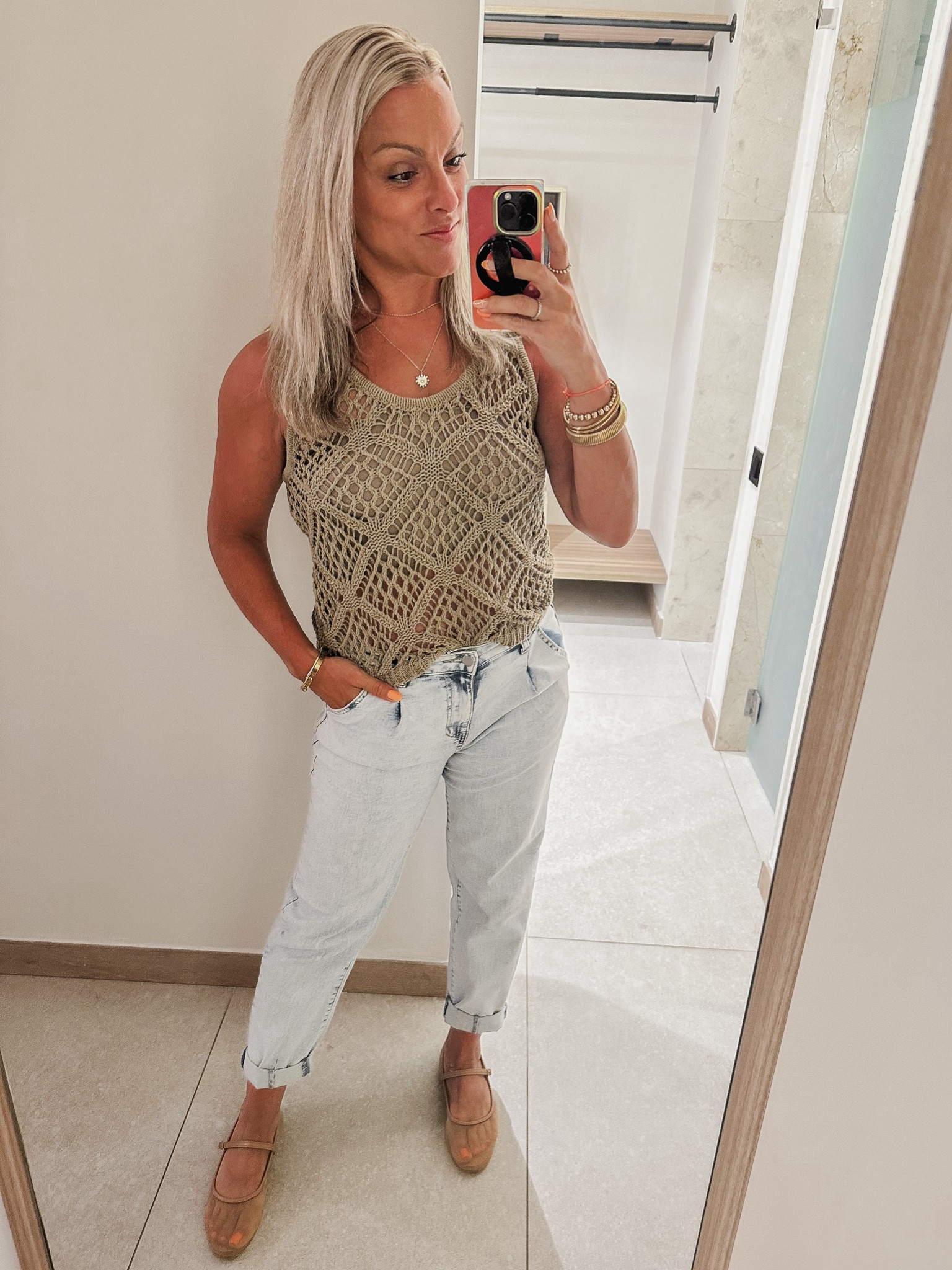 Didn’t think I’d be a fan of the mesh ballet flats but they’re so comfortable I can’t stop wearing them.