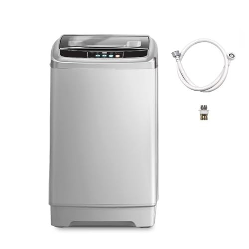 Tymyp Apartment Washing Machine, 17.8LBS Automatic Washing Machine for Household Use, Portable Washer with 24 Hours Washing Appointment, LED Display, Transparent Gray | Amazon (US)