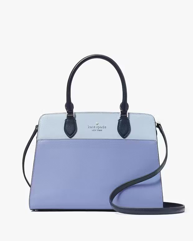 Madison Colorblock Saffiano Leather Medium Satchel | Kate Spade Outlet