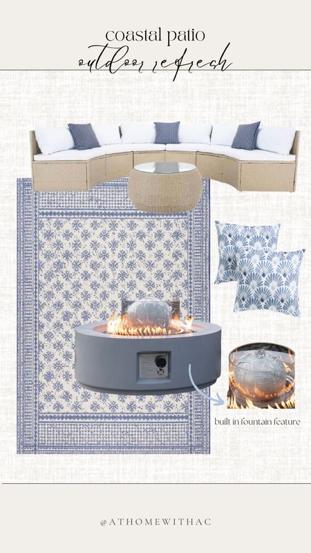 Coastal outdoor patio refresh 💙🤍

#LTKhome #LTKSeasonal #LTKstyletip