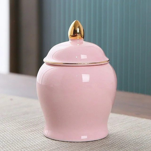 Kitchen Décor Canisters Ceramic Food Storage Jar, Mini Ginger Jar With Airtight Seal Lid For Cof... | Walmart (US)