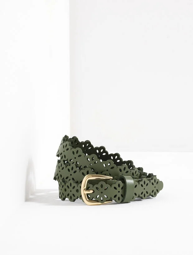 Perforated Flower Belt | Talbots