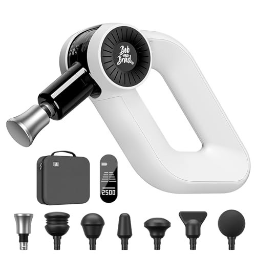 BOB AND BRAD D6 Pro Max Massage Gun with Metal Head, Deep Tissue Percussion with 16mm Amplitude, Professional Muscle Massager Gun for Athletes, Quiet Electric Handheld Massager, FSA and HSA Eligible | Amazon (US)