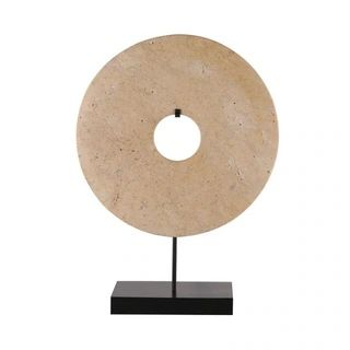 Carson Carrington Ytterbo Disk Statue with base - Overstock - 30115873 | Bed Bath & Beyond