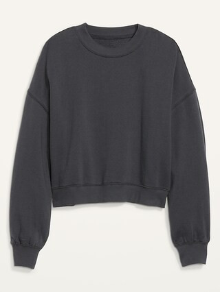 Oversized Long-Sleeve Sweatshirt for Women | Old Navy (US)