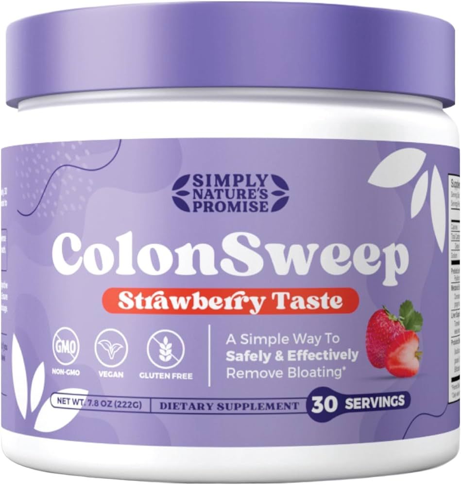 Simply Nature's Promise - ColonSweep Psyllium Husk Powder Colon Cleanser, 8 oz. - Vegan, Gluten F... | Amazon (US)