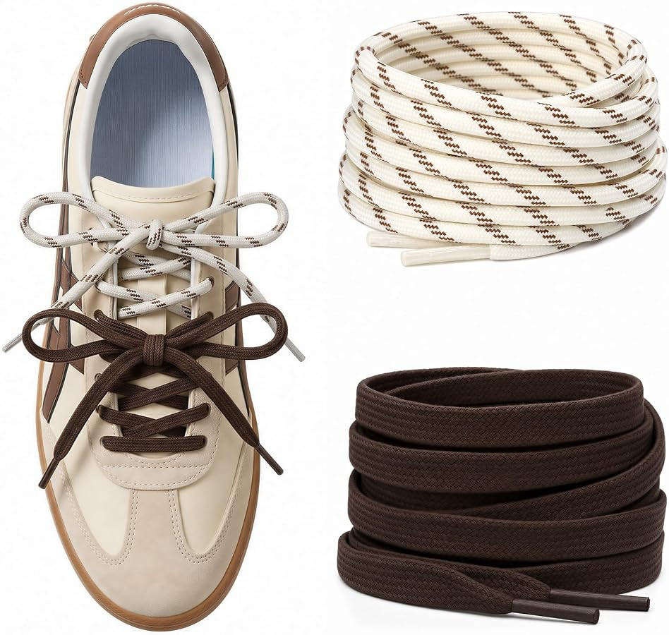 Paracord Shoe Laces Round Rope Shoelaces Multi Color Cord Shoe Strings for Sneakers Boots | Amazon (US)