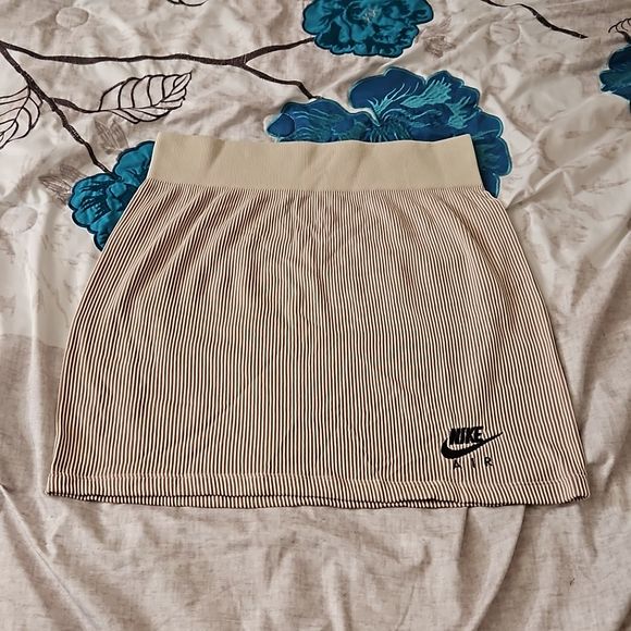 Nike Air ribbed skirt in Cream | Poshmark