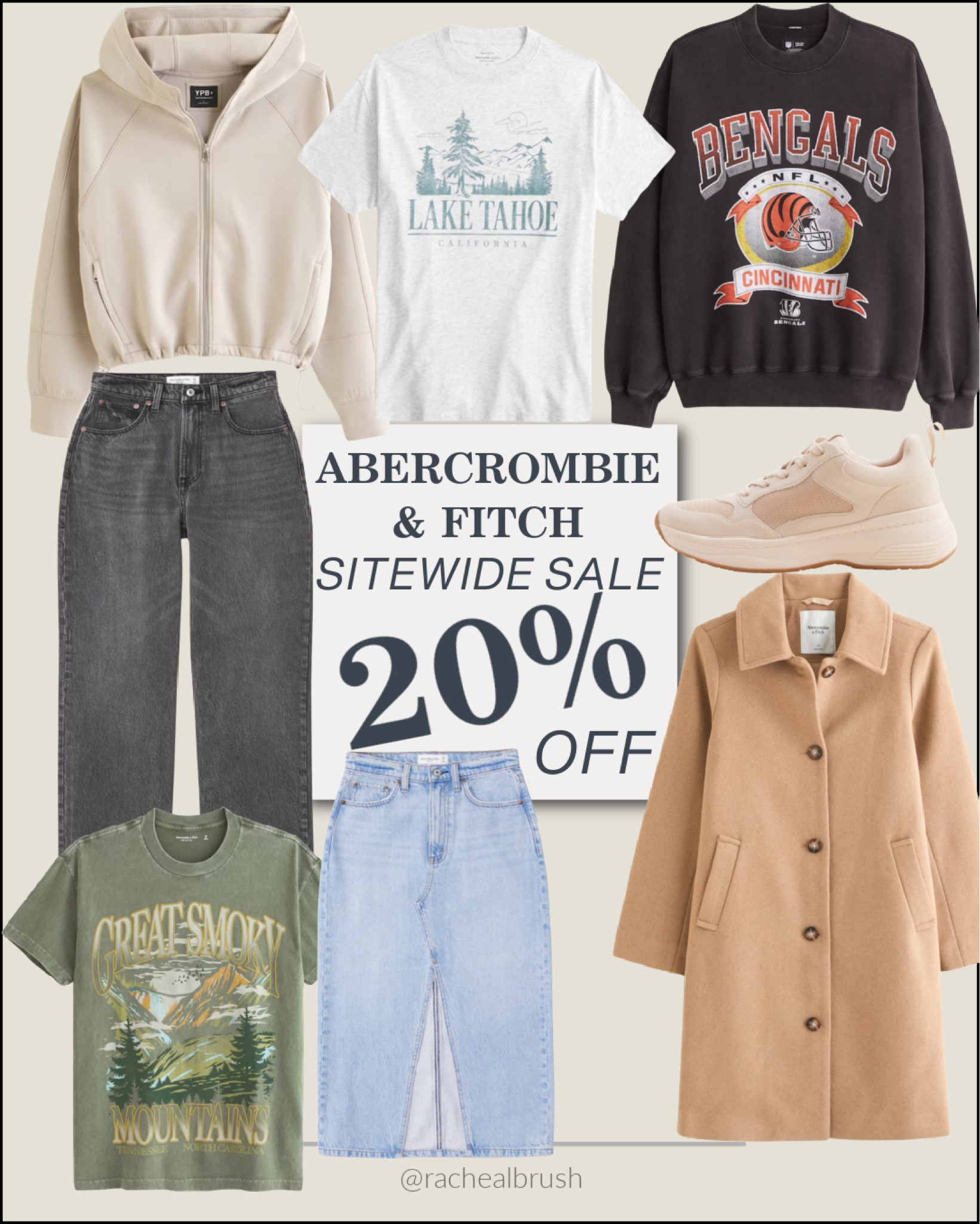 Abercrombie & Fitch ~ LTK SALE ~ fall outfits. Coat. Jacket. NFL. Sweatshirt. Dad sneakers. Mountains. Curve jeans. Cropped hoodie  

#LTKshoecrush #LTKSale #LTKmidsize